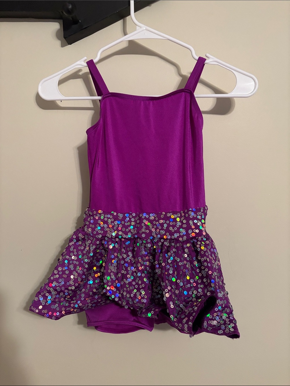 Weissman Girls Purple Sequin Skirt Dance Costume